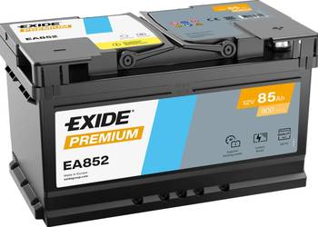 Akumulator 85Ah 800A PRAWY PLUS Exide Premium EA852
