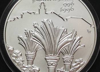 WĘGRY 1000 FORINTÓW 1995 - PANNONHALMA - SREBRO - STAN 1