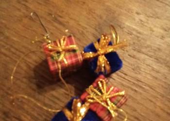 Mini prezenciki i dzwoneczki Bożonarodzeniowe zawieszki