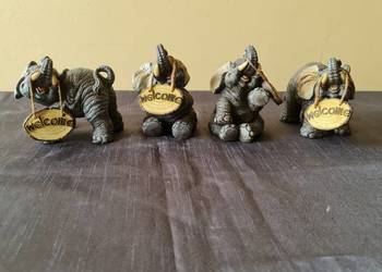 Figurki słoników - ceramika.