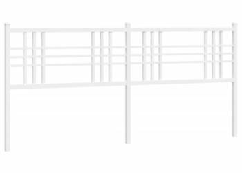 Metalowe wezgłowie białe 200 cm WM-376411