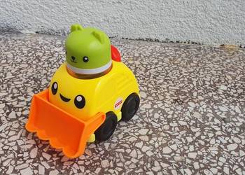 Fisher-Price Pojazdy z grzechotkami Buldożer Zabawka dla nie