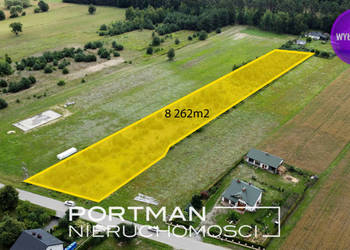 Działka NA SPRZEDAŻ 8262m2, MPZP, OSIECK