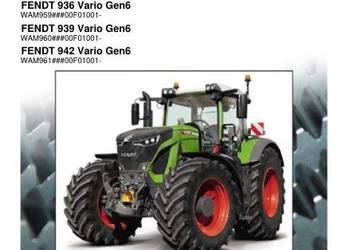 Fendt 930 933 936 939 942 Vario GEN6 instrukcja naprawy PL