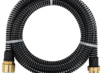 Wąż ssący z mosiężnymi złączami czarny 11" 20 m PVC WM-151066