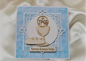Pamiątka Pierwszej Komunii Świętej kartka dla chłopca