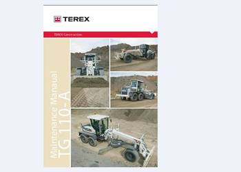 TEREX TG 110 równiarka instrukcja DTR wysyłka !