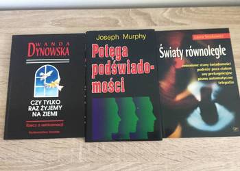 Zestaw 3 książek Potęga Podświadomości + Czy tylko raz żyjemy na ziemi  itd