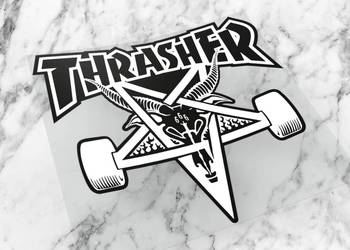 Naklejka THRASHER 6 x 5,4 cm skate swag supreme #1