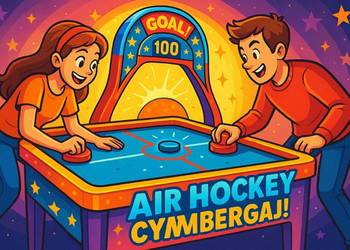 Wynajem automat cymbergaj airhockey na event imprezę atrakcja atrakcje