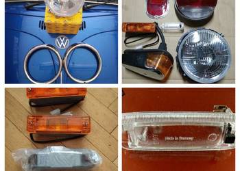 Garbus T1 T2 Typ3 181 ramka obwódka lampa reflektory H4 oprawka wkład HELLA