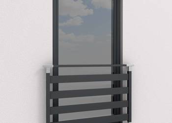 Balustrada francuska balkon barierka aluminium RAL okienna W