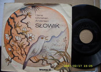 Dla dzieci plyta  ; H.CH ANDERSEN--SLOWIK, wiersze