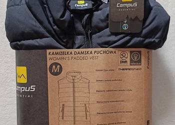 CAMPUS Essential, kamizelka damska uniseks puchowa, rozmiar M, kolor czarny