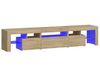 Szafka pod TV z oświetleniem LED dąb sonoma 200x365x40 cm WM-3152812