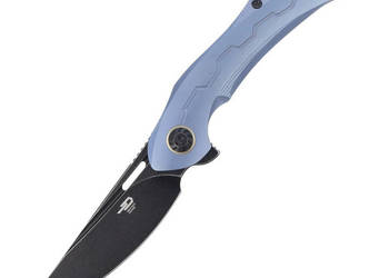 Nóż składany Bestech Marukka Blue Titanium, Black Stonewashed M390 by Komb…