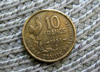 Francja 10 Centymów 1951r - B