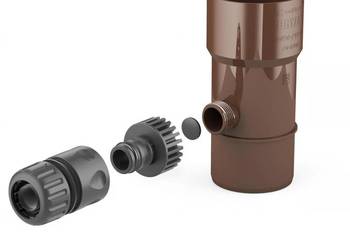 Bryza PVC Odzyskiwacz wody deszczowej 90 mm brązowy