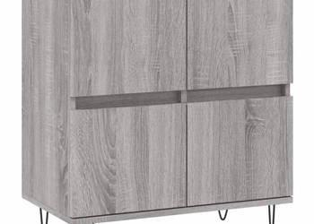 Komoda szary dąb sonoma 60x35x70 cm materiał drewnopochodny WM-831218