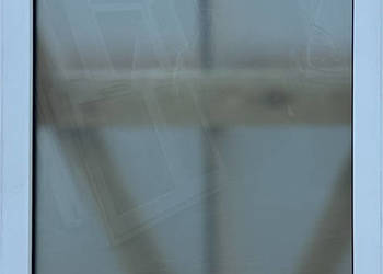 OKNA KacprzaK Witryna 76X104 FIX Używany PCV Plastikowy Mleczna szyba