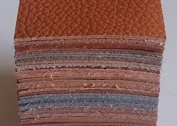 Skóra Kwadrat 6 x 6 cm (50 sztuk) Licowa Włoska Mix kolorów (nr 10)