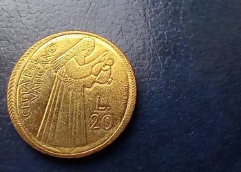 Stare monety 20 lir 1975 Watykan Rok Święty
