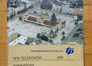 Spis telefonów 1995 woj. krakowskie Książka telefoniczna