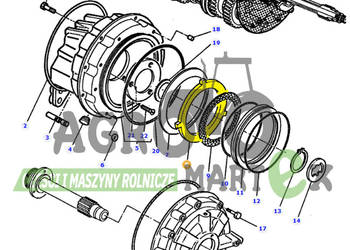 3581333M1 PŁYTKA SPRZĘGŁA AGCO