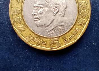 Stare monety 5 dinar 2002 Tunezja