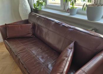 Elegancka sofa skórzana/DO JUTRA! Skóra naturalna/Gdynia Centrum