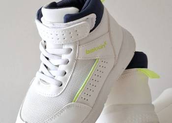 Bekkin 27 białe sportowe buciki dziecięce wiosenne jesienne buty za kostkę