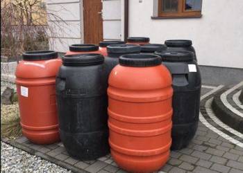 Beczki plastikowe po spożywce - używane