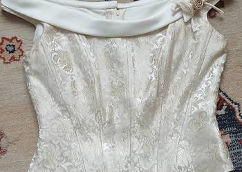 suknia ślubna dwuczęściowa , elegancka