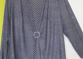 XL Przemiła bluzka z wstawką jak nowa Butik