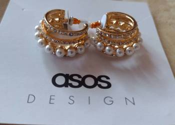ASOS/ Bogato zdobione Kolczyki ślubne/wieczorowe/NOWE