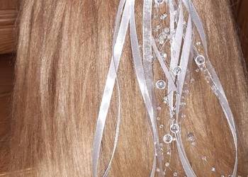 Wianek komunijny biało zielono brzoskwiniowy