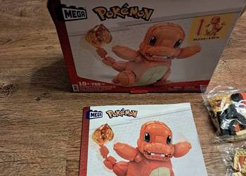 Zestaw klocków Mega Pokemon Duży Chamander
