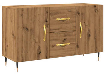 Komoda dąb artisan 100x36x60 cm materiał drewnopochodny WM-857317