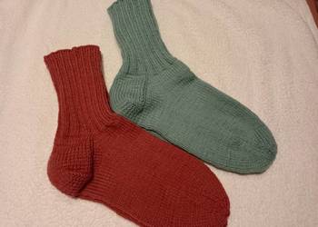 2 pary skarpet z włóczki 44-46