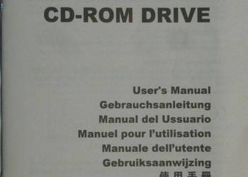 INSTRUKCJA OBSŁUGI - ATAPI E-IDE CD-ROM DRIVE