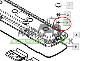 R123575 ORING POKRYWY KLAWIATURY JD