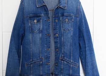 Kurtka damska jeansowa, niebieska firmy C&A THE DENIM, bawełna + lycra, L