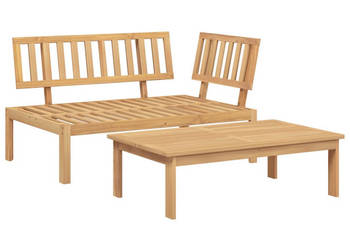 Sofa ogrodowa i stolik z deseczek lite drewno akacjowe WM-365853