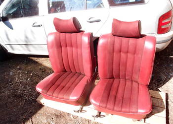 Fotele przednie do mercedesa 220D w114  Bordo model 1970rok