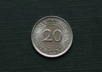 MAURITIUS - 20 centów, 2005r