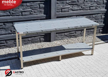 Stół przyścienny gastronomiczny z półką spawany 1800x600x850 mm