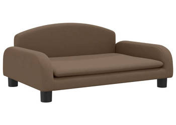 Sofa dla dzieci brązowa 70x45x30 cm obita tkaniną WM-3196360