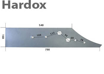 Płoza długa HARDOX RS20545/Ld części do pługa RUMPTSTAD