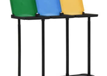 Stojak na worki na śmieci z pokrywami 240-330 L kolory PP WM-340989