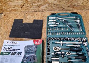 ZESTAW NARZĘDZIOWY KLUCZY NASADOWYCH NASADEK TORX 94 KLUCZE PŁASKO OCZKOWE